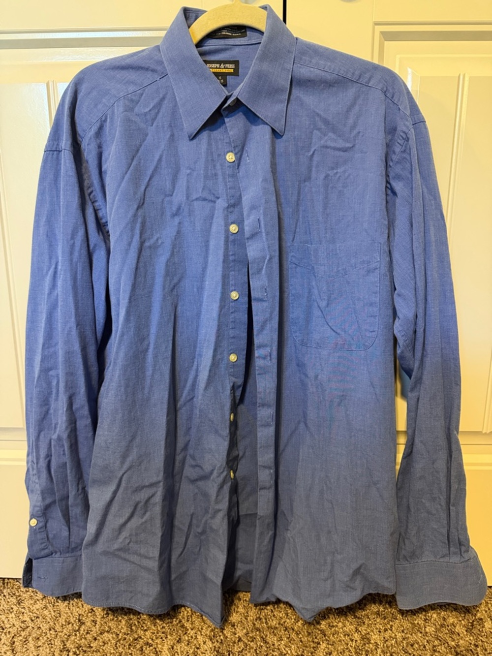 Joseph & Feiss Men's Light Blue Button-Down Dress Shirt